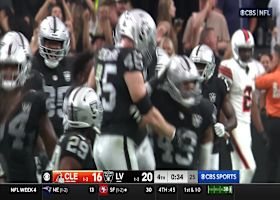 Raiders' third sack of game officially ends Browns' comeback chances