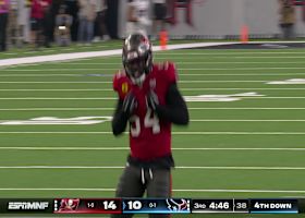 Lavonte David's A-gap blitz results in another sack for Bucs vs. Stroud