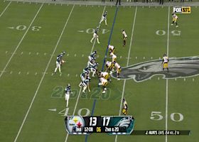 Hurts and Smith combine to pick up a first down on second-and-20