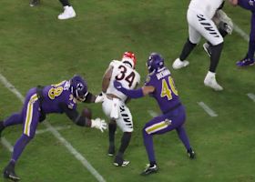 Travis Jones keeps Ravens alive with forced fumble on Perine