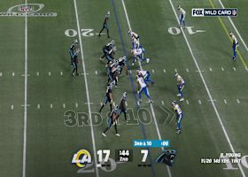 Bryce Young's 16-yard TD run trims Rams' lead to 17-13 just before halftime