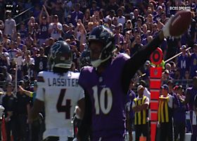Rush's tight-window pass to Hopkins yields 29-yard gain for Ravens