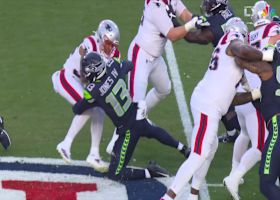 Ernest Jones IV annihilates the Pats' o-line for a TFL on Henderson