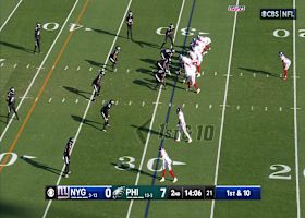 Jordan Davis sniffs out Giants' screen for 5-yard TFL