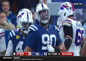 Grover Stewart brings down Josh Allen for a sack