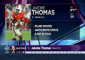 Vikings select Jakobe Thomas with No. 98 pick in 2026 draft