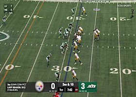 Rodgers' first Steeler completion hits Pat Freiermuth for 11 yards