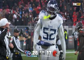 James Williams blocks the Browns' punt to set up short field for Titans offense