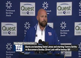 Brian Daboll explains choice to move to Tommy DeVito at QB