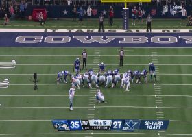 Aubrey stays perfect with 38-yard FG to cut Seattle's lead to 35-30