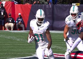 Dolphins RB Raheem Mostert darts upfield on 12-yard scamper