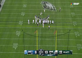 Jake Elliot extends Eagles' lead to 16-6 with a 49-yard field goal