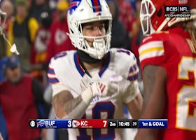 Josh Allen's 24-yard fastball to Shakir is just as speedy as it is accurate