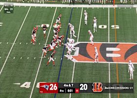 Tinsley's fourth-down reception keeps Bengals drive alive