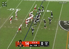 Charles Snowden reads Shedeur Sanders like a book for INT