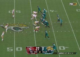 Fred Warner secures his third INT of 2023 via Lawrence's disrupted pass