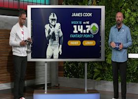 Projections for James Cook's point total in Week 16 | 'NFL Fantasy Live'