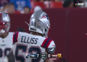 Christian Elliss obliterates Commanders' chances of gaining positive yardage