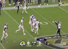 Quentin Lake picks off Cooper Rush's pass to setup Rams offense in Ravens territory