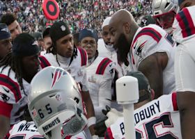 Mic'd Up: Morgan Moses gives an inspirational speech before halftime in Super Bowl LX