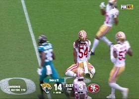 Fred Warner is INCHES away from a pick vs. Jags