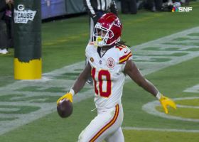 Isiah Pacheco's sixth TD run of '23 cuts Green Bay's 'SNF' lead to two points