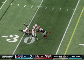 Khalil Shakir shimmies and shakes for extra yardage and a first down