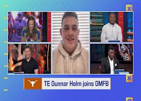 Texas TE Gunnar Helm on completing 2025 combine workout despite injury | 'GMFB'