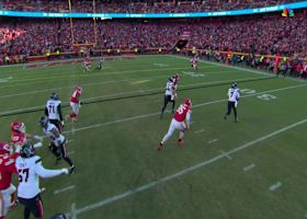 Stroud escapes pocket to deliver clutch 16-yard dart to Collins inside red zone