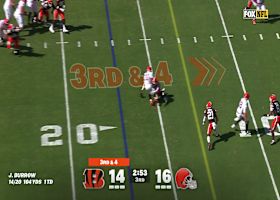Carson Schwesinger's hit-stick PBU forces Bengals into fourth-down situation