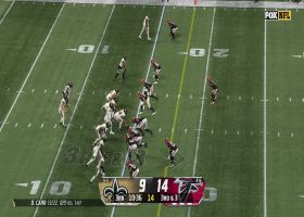 Carr's fumble rolls right into A.T. Perry's hands to move chains for Saints