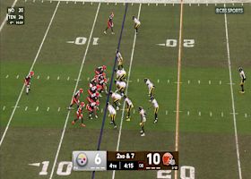 Jalen Ramsey stonewalls Shedeur Sanders just before the line to gain