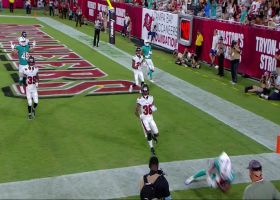 Kyric McGowan's toe-tap TD catch for Dolphins trims Bucs' lead to just four points