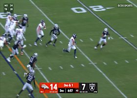 Adam Prentice picks up 18 yards for the longest run of his career