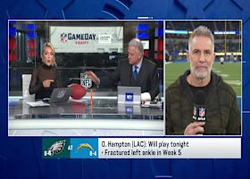 Omarion Hampton (ankle) has been activated for 'MNF' vs. Eagles in Week 14 | 'NFL GameDay Kickoff'