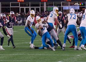 Anfernee Jennings lowers the boom on Herbert to notch Pats' fifth sack of game