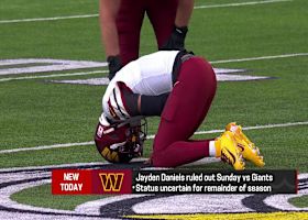 Jayden Daniels (elbow) ruled OUT Sunday vs. Giants | 'The Insiders'