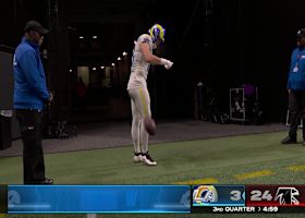 Matthew Stafford's 27-yard laser finds Ferguson wide open for a TD