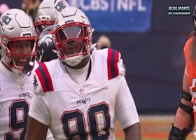 Christian Barmore engulfs Stidham for 8-yard sack