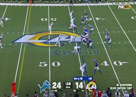 Stafford's 37-yard deep ball locates Nacua along the sideline before halftime