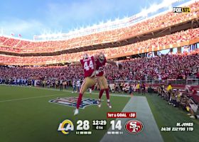 Mac Jones' third TD of the day hits a wide open Luke Farrell for six