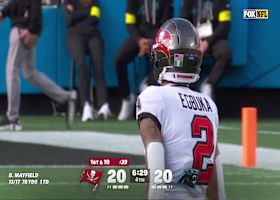 Mayfield dials launch codes to Egbuka for 40-yard gain on WR's first catch of day