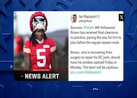 Rapoport: Marquise Brown has received 'final clearance' to start practicing for Chiefs | 'NFL GameDay Kickoff'