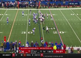 Ed Oliver flies in on Bailey Zappe for big third-down sack