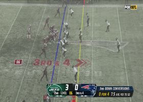 Zappe's ball placement is on 100 on 33-yard pass to Reagor