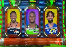 Sandy Cheeks announces Kenneth Walker III as NVP of Divisional Round  | 'NFL Slimetime'