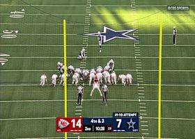 Brandon Aubrey drills a 49-yard FG to trim Chiefs' lead to 14-10