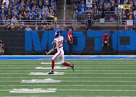 Tyrone Tracy couldn't possibly be more open for 42-yard catch and run in Detroit