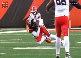 Jerry Jeudy fights through bobble for clutch catch into FG range