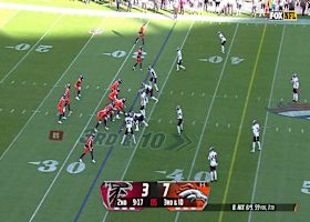 Bo Nix locates wide-open Mims for 37-yard gain down sideline